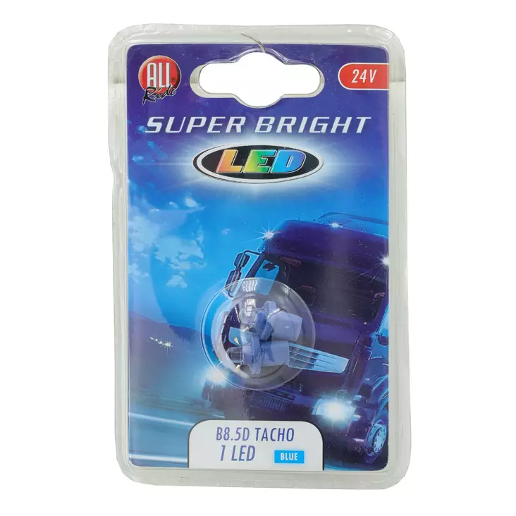 Polttimopari 24 V 1led b8.5d tacho blue - Ajovalot ja polttimot - 8711252323183 - 1