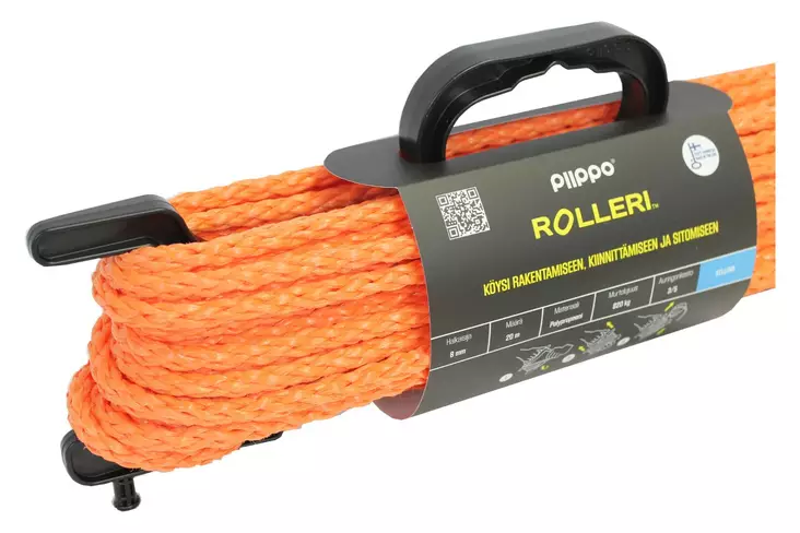 Rolleri Piippo polypropeeni 8mm x 20m - Köydet ja narut - 6408586580123 - 1