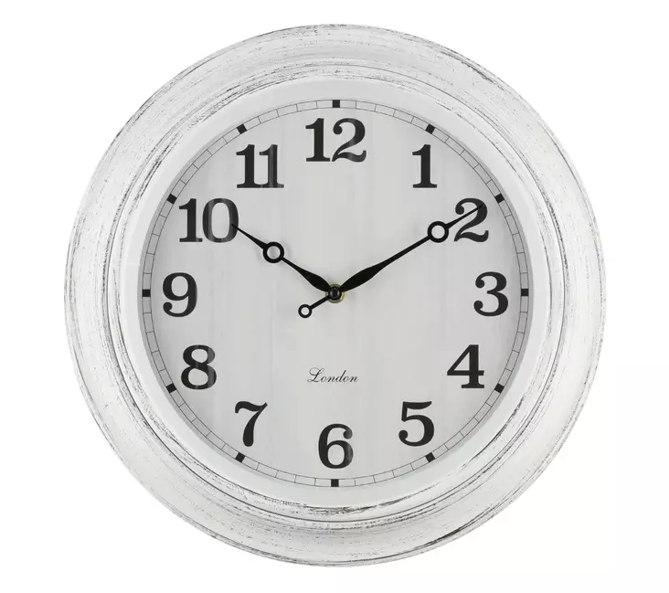 Sein=C3=A4kello Brighton valkea 40cm - Kellot - 6410416124803 - 1