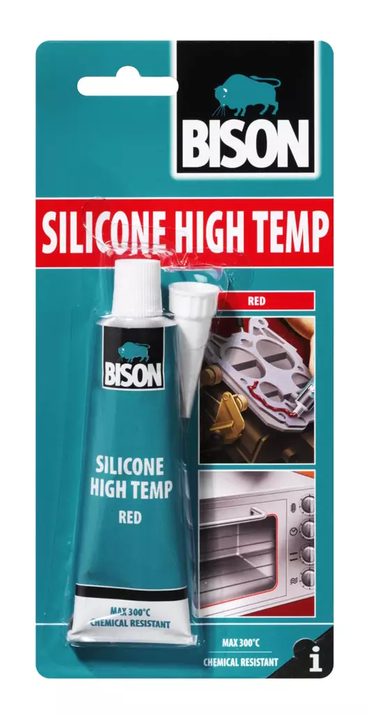 Silikoni High Temp Bison 60ml 300C - Tasoitteet ja täyteaineet - 8710439101163 - 1