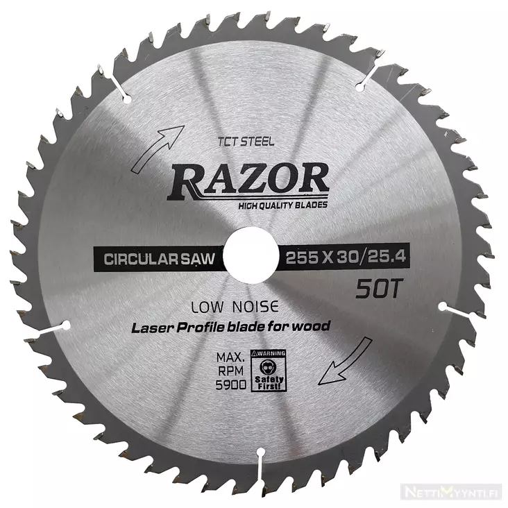 Sirkkelinterä Razor 255 x 30/24 50T - Sirkkelinterät - 6430020841873 - 2