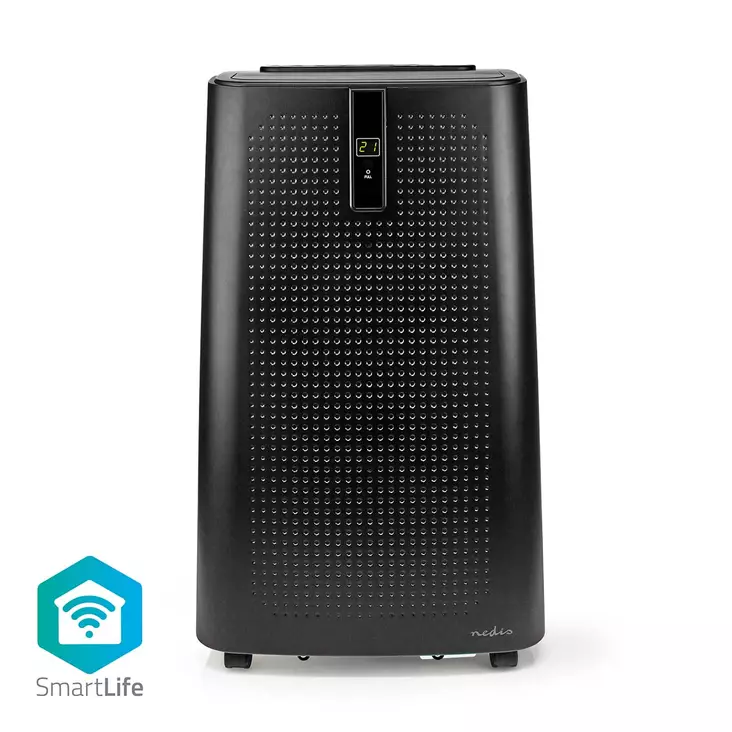 SmartLife 3-in-1 Ilmastointilaite | Wi-Fi | 12000 BTU | 100 m³ | Kosteudenpoisto | Android / IOS | 3 nopeusasetusta | 65 dB | Musta - Tuulettimet ja ilmastointilaitteet - 5412810417513 - 1