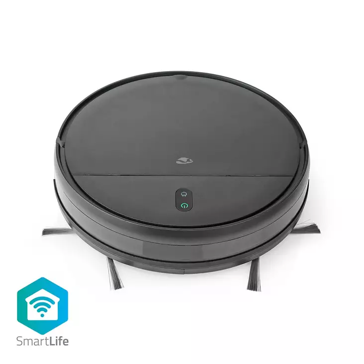 SmartLife Robot Pölynimuri | Navigointitapa: Satunnainen | Wi-Fi | Keräyssäiliön tilavuus: 0.2 l | Automaattinen lataus | Maksimi käyttöaika: 1.8 tuntia | Musta | Android / IOS - Robotti-imurit - 5412810335503 - 1