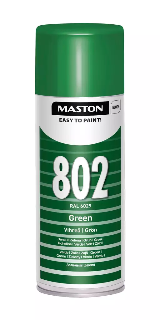 Spraymaali 100 - Vihre=C3=A4 802 - Spraymaalit - 6412491008023 - 1