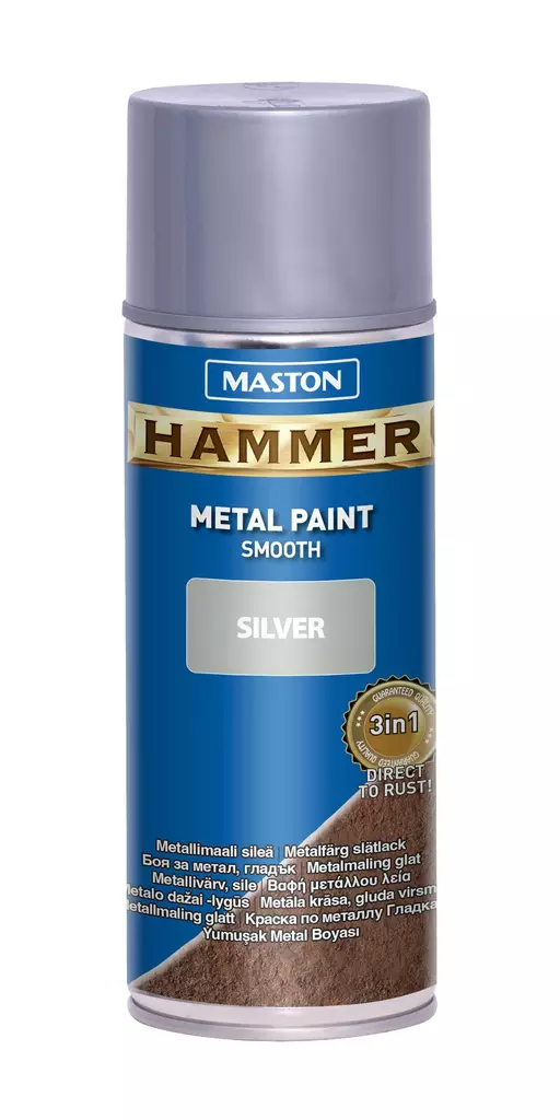 Spraymaali Hammer sile=C3=A4 hopea 400ml - Spraymaalit - 6412490017743 - 1