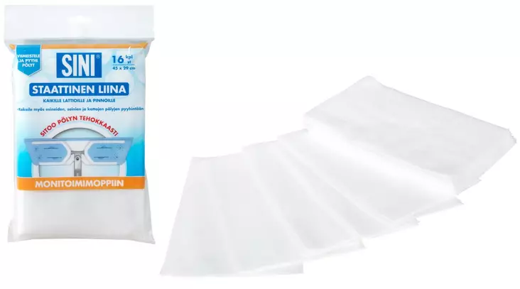 Staattinen liina 16 kpl SINI - Siivousvälineet - 679-0154-43 - 1