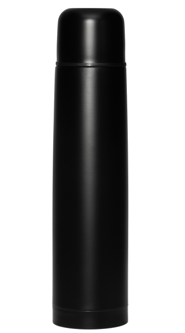 Termospullo 1L Mattamusta ter=C3=A4s - Kylmälaukut ja termokset - 6410413019683 - 1