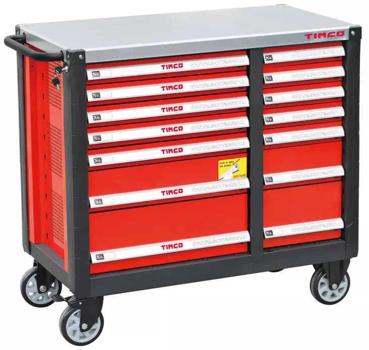 Timco Elite 14 ltk 489-osainen työkaluvaunu työkaluilla - Työkaluvaunut - 6438014226743 - 1