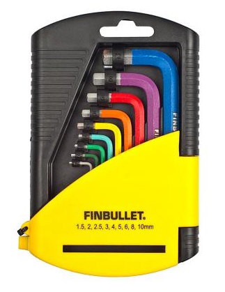 Torx-avainsarja 9-os v=C3=A4rillinen FINBULLET - Kiintoavaimet ja vääntötyökalut - 6438152012093 - 1