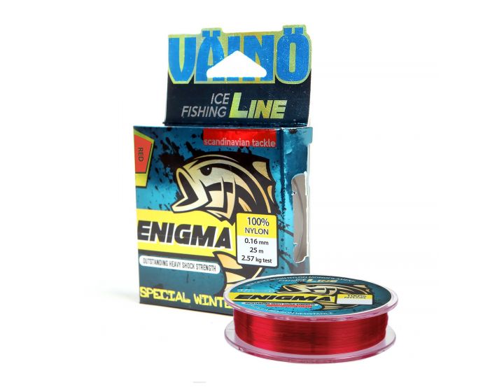 V=C3=A4in=C3=B6 enigma red 25m 0.18mm - Pilkkiminen ja talvikalastus - 6438212052533 - 1