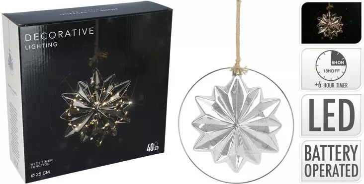 Valokoriste Star 18cm led - Valokoristeet ja valohahmot - 8720573746823 - 1