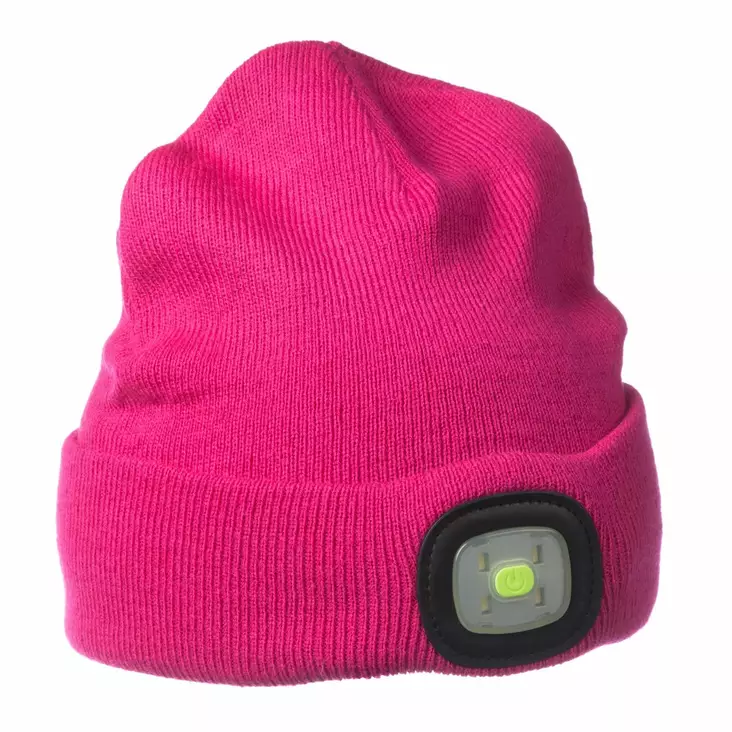 Visiray Beanie pinkki ladattava LED-pipo - Pipot, hatut ja lakit - 6438014353463 - 1