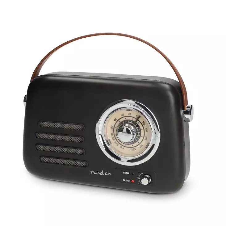 FM-radio | Kannettava malli | Bluetooth® / FM | Akkukäyttöinen / USB Virta | Analoginen | 10 W | Bluetooth® | Musta - Radiot ja MP3/4-soittimet - 5412810477043 - 1