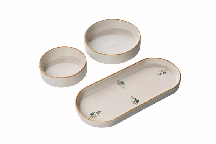 Aamiaissetti (14 osaa), monivärinen, 19 cm, kestävä, astianpesukone-turvallinen - Lautaset - 8684282833253 - 1