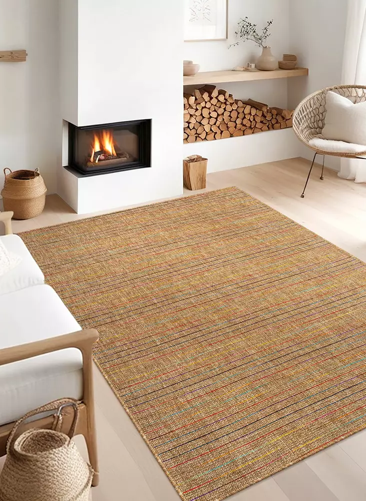 Beige Matto 160x230 cm - Polypropeeni/Polyesteri, 5 mm Nukka, Helppohoitoinen, Tyylikäs ja Mukava - Suuret ja keskikokoiset matot - 8684283872053 - 1