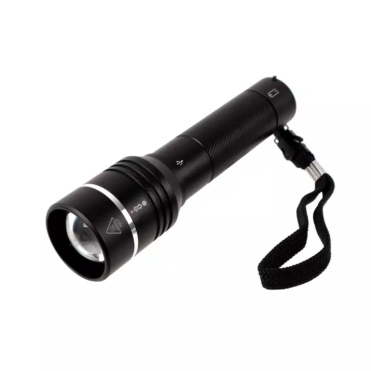 Berg Taskulamppu ladattava 1300lm 30W white laser, focus, alumiini, 750m - Taskulamput - 6418536029183 - 1