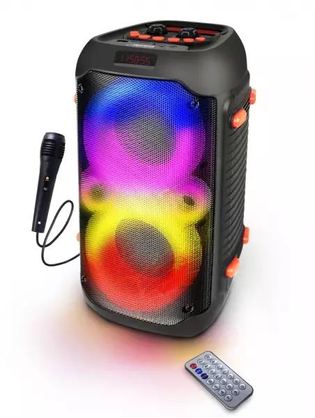 Bluetooth-karaokekaiutin RGB, FM, microSD, 20 W - Bluetooth kaiuttimet - 5901299961193 - 1