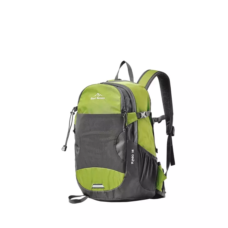 Fjord Nansen Rago Solid päiväreppu, vaaleanvihreä/musta 18L - Reput ja laukut - 5908221350063 - 1