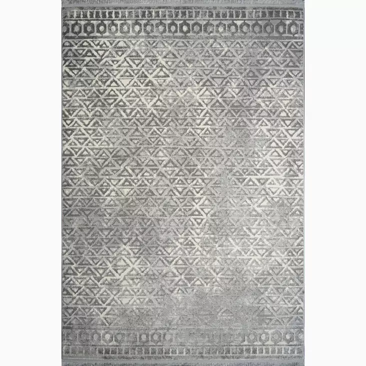 Harmaa Matto 140x200 cm - Pehmeä ja Kestävä 60% Polypropeeni / 40% Polyesteri, 320000 Lankapistettä - Suuret ja keskikokoiset matot - 8683342376983 - 1