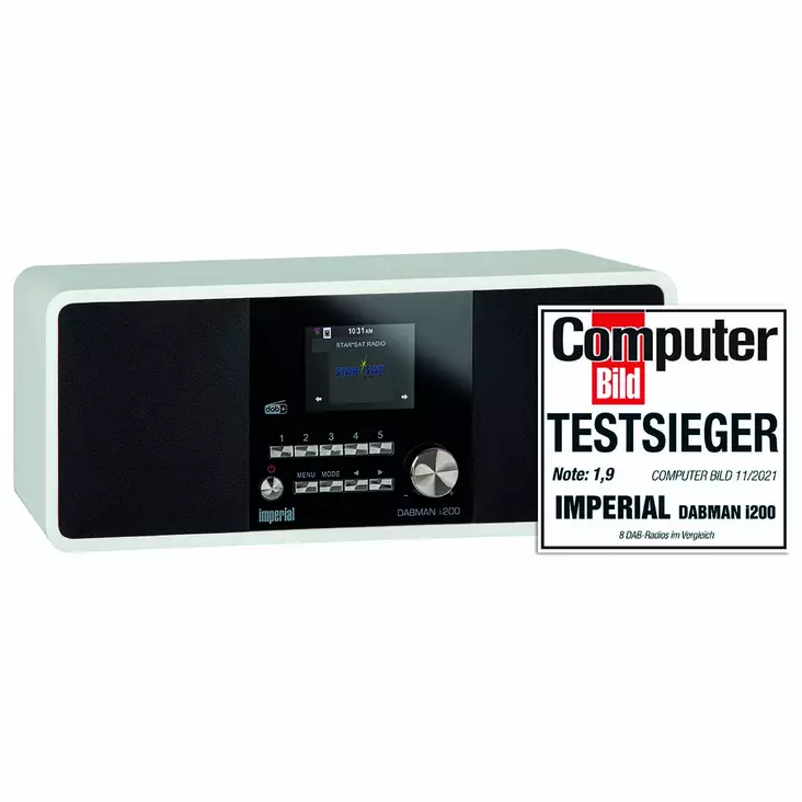 DABMAN i200 Monitoiminen stereoradio DAB+ / FM / Internet Valkoinen - Radiot ja MP3/4-soittimet - 4024035232003 - 10