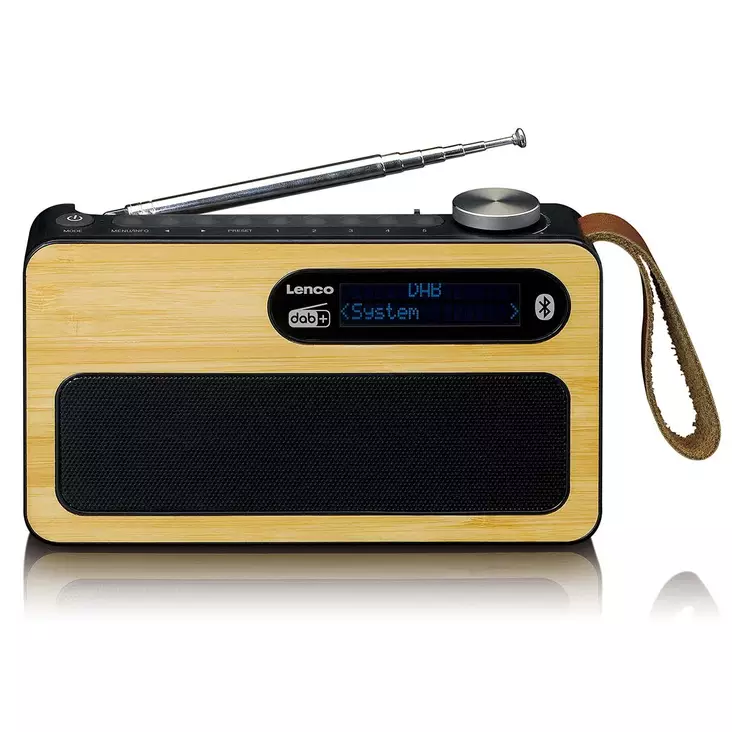 Kannettava DAB+/ FM-radio Bluetooth®:lla Bamboo Musta - Radiot ja MP3/4-soittimet - 8711902043973 - 10