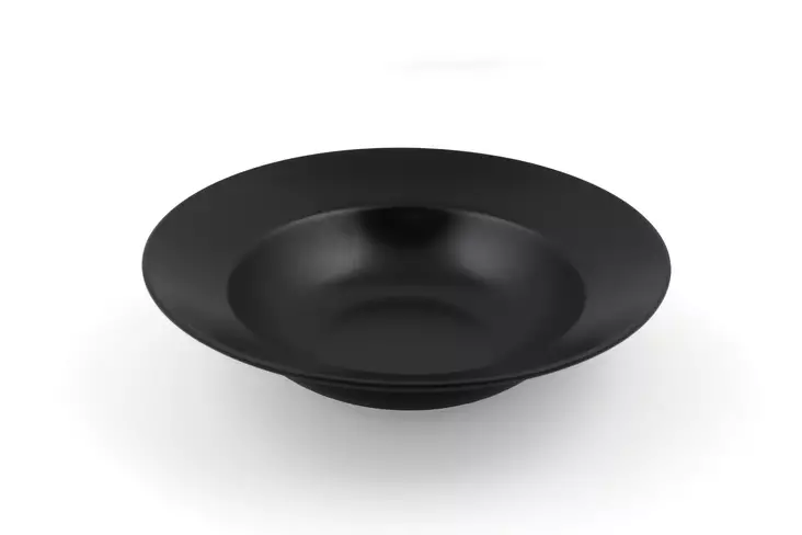 Keittiövälineet: Musta Keraaminen Tarjoilulautanen 26x26x8 cm - Antibakteerinen, Lämpöshokkikestävä, Helppo Puhdistaa - Tarjoiluastiat - 8683743222513 - 1