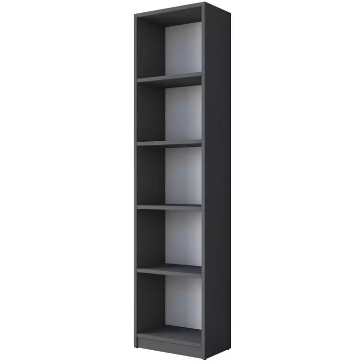 Kirjahylly Anthracite 100% Melamiinipinnoitettu Lastulevy 18 mm 40x161,8x25 cm Tyylikäs ja Toimiva Säilytysratkaisu - Kirjahyllyt - 8683742031833 - 1