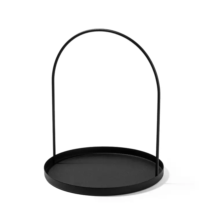 Koristeellinen metallilisävaruste, musta, 1,2 mm paksuus, 22,5 cm halkaisija, kestävä - Koristeet, koriste-esineet - 8684282243403 - 1