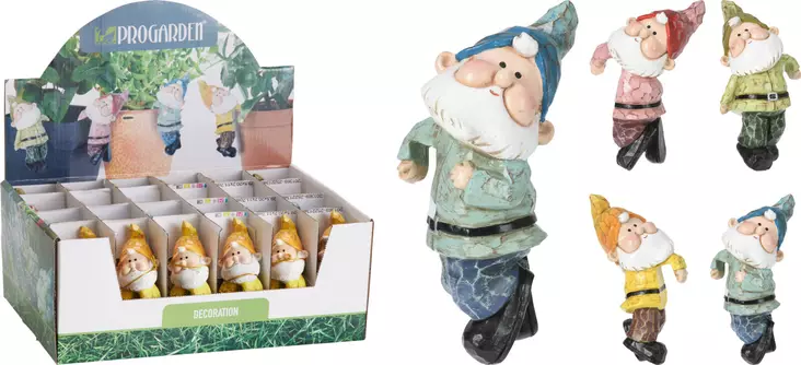 Kukkaruukun koriste tonttu - Pihakoristeet - 8719987825873 - 1