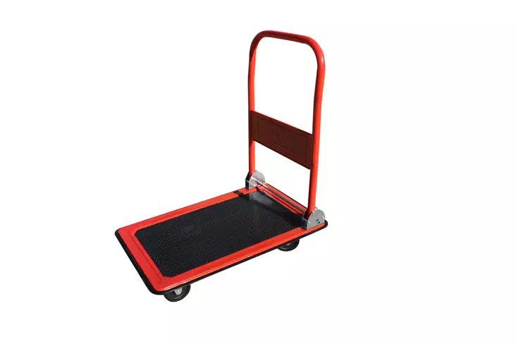 Kuljetuskärry, teräs, kantavuus 150kg, 4" renkaat - Nokkakärryt ja pumppukärryt - 6438168117843 - 1