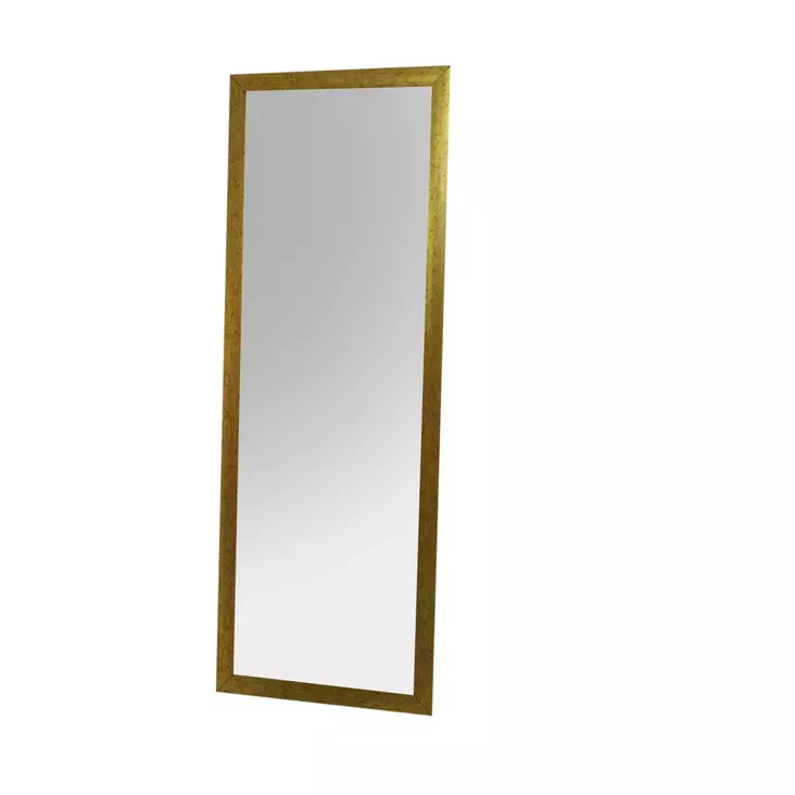 Kultainen Cheval-peili 40x105 cm - 100% muovia, seinäkiinnitys, 3 cm kehys, 4 mm peili, tyylikäs sisustusratkaisu - Peilit - 8684282295563 - 1