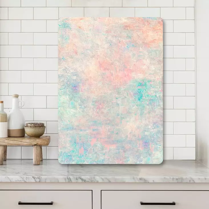 Monivärinen 100% Karkaistu Lasi Leikkuulauta 20x30 cm - Antibakteerinen, Helppo Puhdistaa, Liukumaton Silikoni - Keittiötyövälineet - 8684283728473 - 1