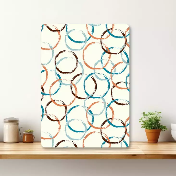 Monivärinen 100% Karkaistu Lasi Leikkuulauta 20x30 cm - Antibakteerinen, Helppo Puhdistaa, Liukumattomat Silikonijalat - Keittiötyövälineet - 8684283727483 - 1