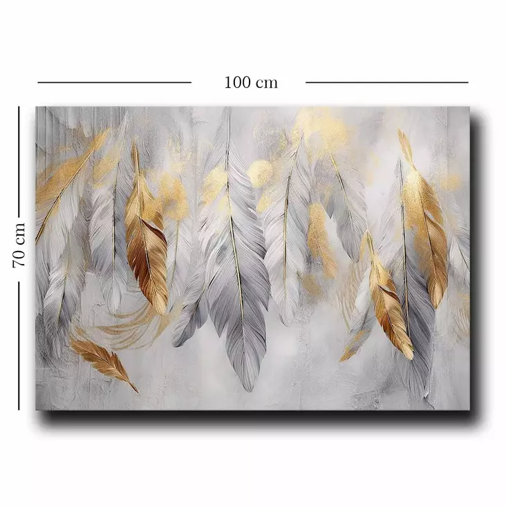 Monivärinen Koristeellinen Canvas-taulu 70x100 cm - 100% Canvas ja Mäntykehys - Tyylikäs Seinäsisustus - Taulut ja kehykset - 8684282626213 - 1