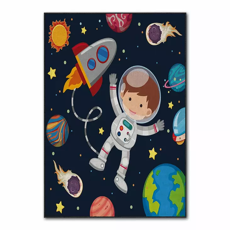 Monivärinen Matto 80x140 cm - 100% Polyesteri, Digitaalinen Painatus, Konepestävä, Liukumaton, Antibakteerinen - Pienet matot ja käytävämatot - 8683743295463 - 1