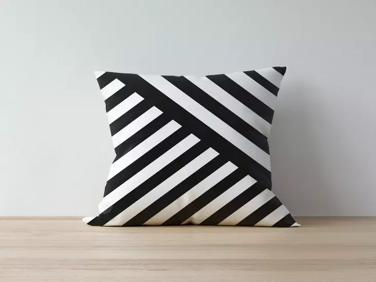 Monivärinen Tyynynpäällinen 43x43 cm - 50% Polyesteri/50% Puuvilla, Digitaalinen Painatus, Konepestävä 30 °C:ssa - Koristetyynyt - 8682870194953 - 1