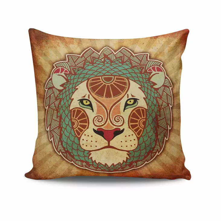 Monivärinen Tyynynpäällinen 43x43 cm - 50% Puuvilla, 50% Polyesteri, Konepestävä 40 °C, Piilovetoketju - Koristetyynyt - 8681181409893 - 1