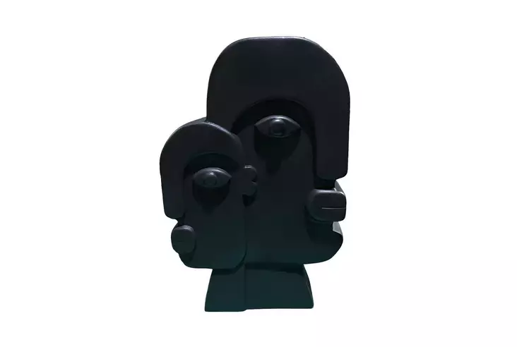 Musta Keraaminen Maljakko 13x10x26 cm - Tyylikäs Sisustuselementti Kotiin - Laadukas 100% Keraaminen Koriste-esine - Kukka-amppelit ja maljakot - 8684282978763 - 1