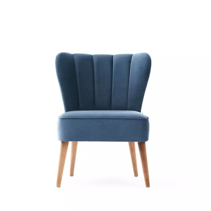 Nojatuoli, sininen, 65 cm leveä, mukava, kestävä - Nojatuolit - 8683342008143 - 1