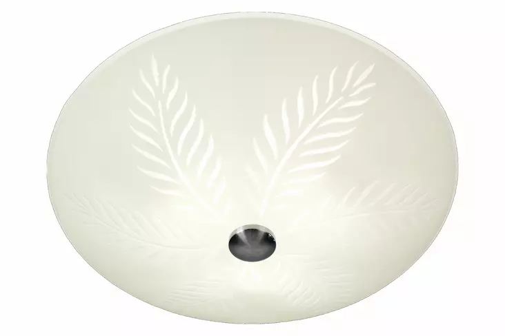 PALMBLAD plafondi, valkoinen/teräs, 3x60W E27 Ø500 h190 - Katto- ja seinävalaisimet - 7392986815833 - 1