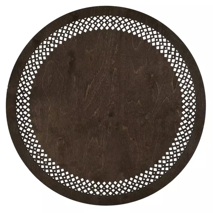 Puiset pöytätabletit (4 kpl), wenge, 36 x 36 cm, käsintehty, kestävä - Pöytäliinat ja tabletit - 8684282345053 - 1