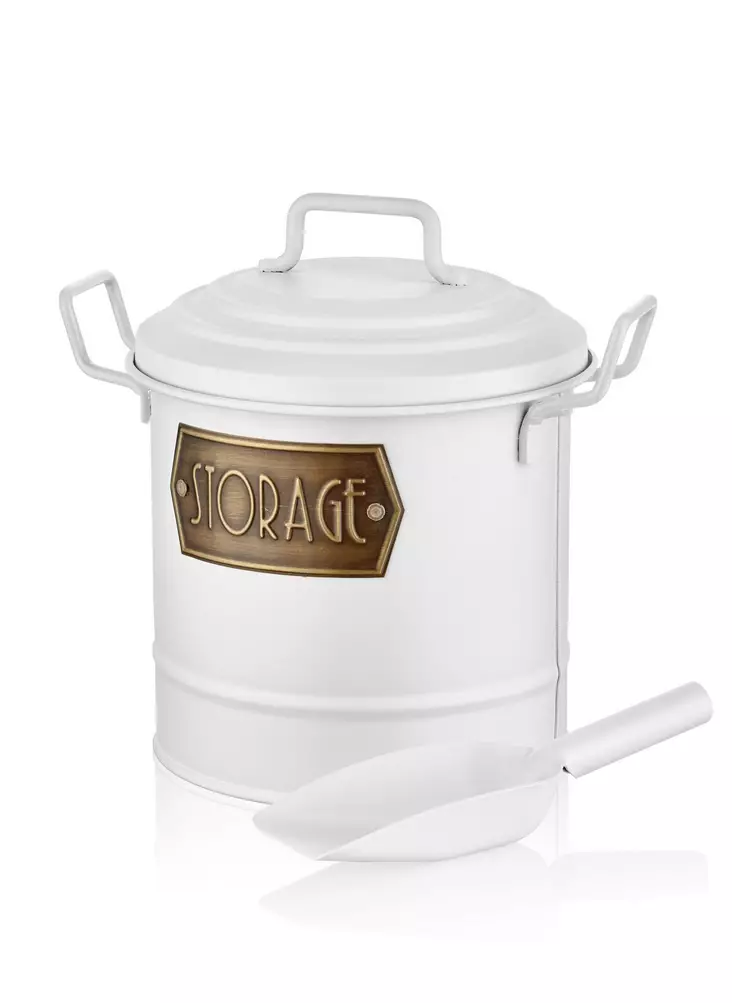 Purkit (2 kpl), valkoinen, 18 x 26 x 23 cm, kestävä, BPA-vapaa - Tarjoiluastiat - 8682870226043 - 1