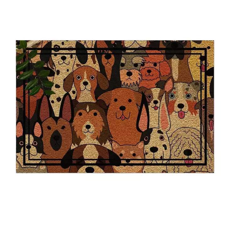 PVC-kynnysmatto, monivärinen, 40 x 60 cm, kestävä, liukumaton - Kynnysmatot ja kuramatot - 8682870508453 - 1