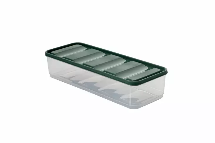 Säilytyslaatikko-setti (20 osaa), vihreä, 11 x 30 x 7 cm, kestävä, luotettava - Muovilaatikot ja säilytyslaatikot - 8684283210473 - 1