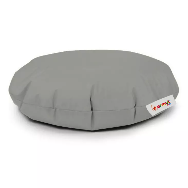Säkkituoli ulkokäyttöön, savunharmaa, 100 cm, kestävä, ympäristöystävällinen - Säkkituolit - 8683743040483 - 1