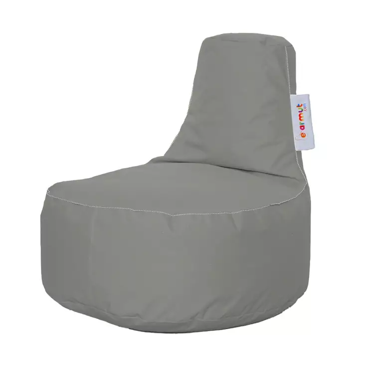Säkkituoli ulkokäyttöön, savunharmaa, 70 cm leveä, vedenkestävä, kestävä - Säkkituolit - 8683743038763 - 1