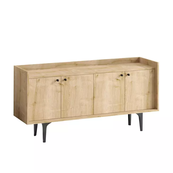 Sapphire Oak Console - Antibakteerinen, 100% Melamiinipinnoitettu, Leveys 150 cm, Korkeus 80 cm, Syvyys 40 cm - Huonekalut - 8683342978743 - 1