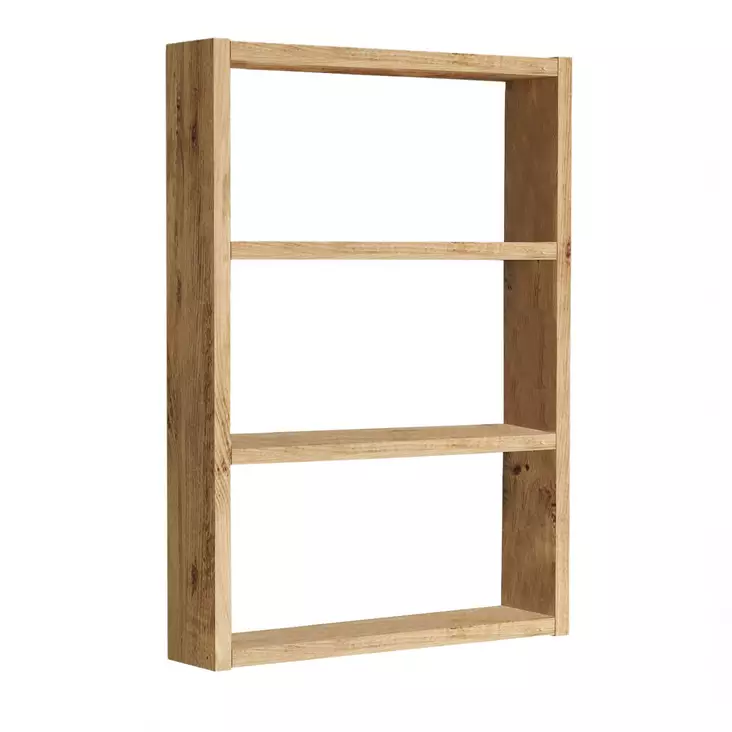 Seinähylly, atlantinmänty, 43,2 cm x 60 cm x 9 cm, kestävä, moderni, tilava - Seinähyllyt - 8683342889513 - 1