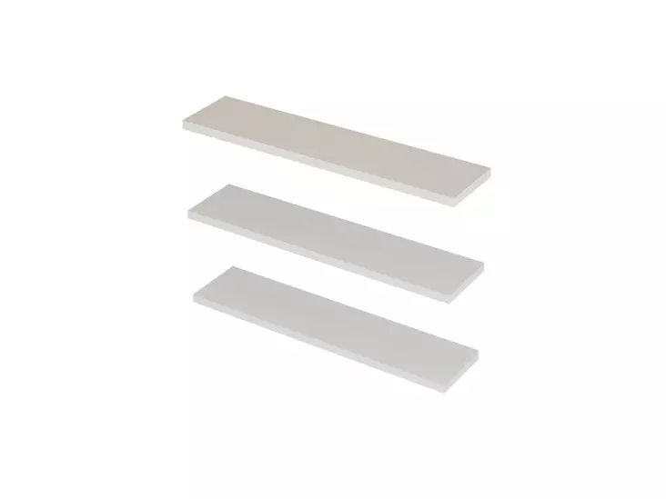 Seinähylly, valkoinen, 60 cm leveä, minimalistinen, tilaa säästävä - Seinähyllyt - 8681875809473 - 1