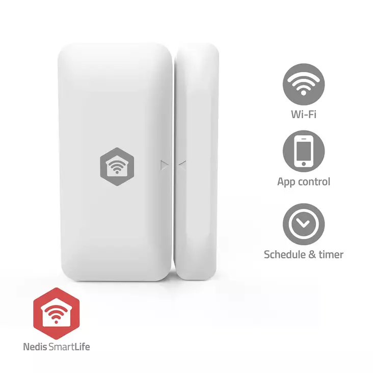 SmartLife-oviikkuna-anturi | Zigbee 3.0 | Paristokäyttöinen | Android / IOS | Valkoinen - Hälyttimet ja anturit - 5412810469543 - 1